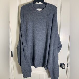 Abercrombie & Fitch Women’s Oversized Dark Gray Knit Sweater